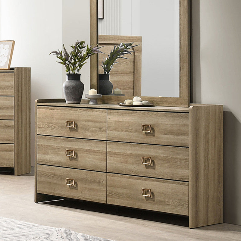 Cadden Dusty Oak Mirror - Ornate Home