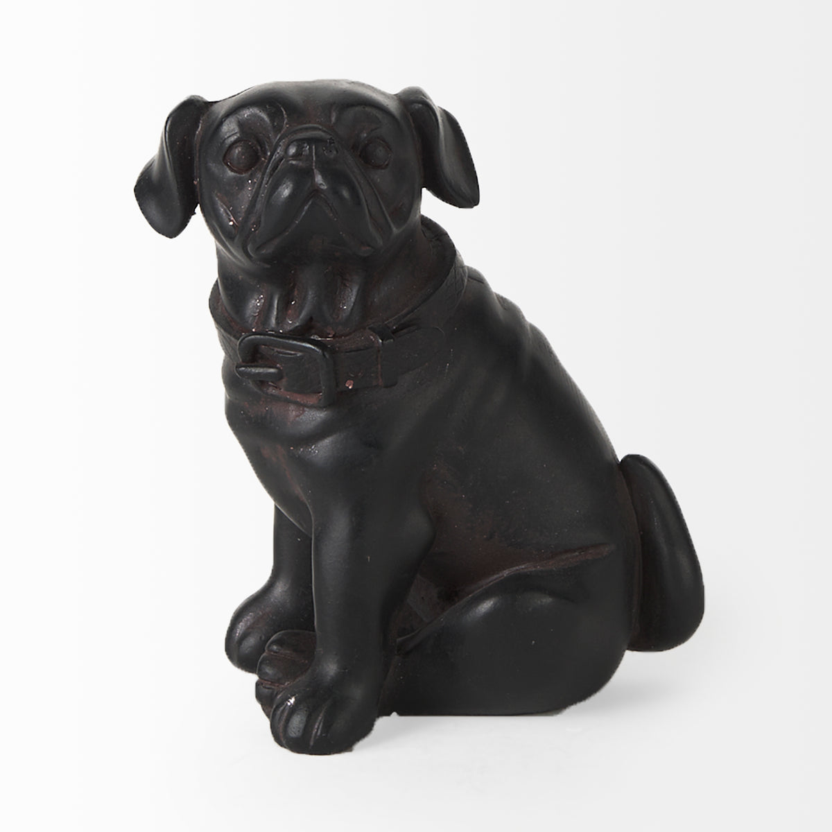 Cadence Black Resin Pug Dog - Ornate Home