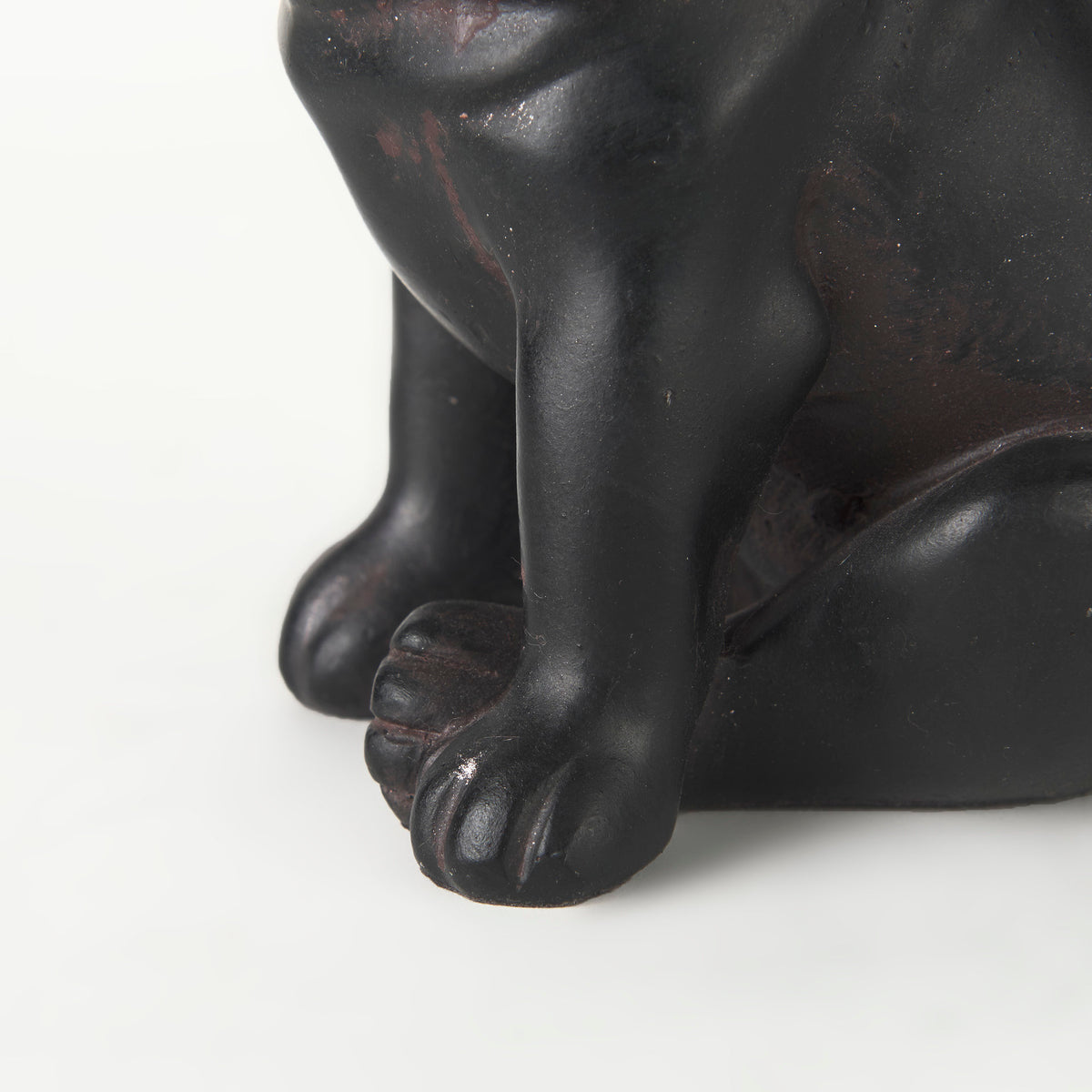 Cadence Black Resin Pug Dog - Ornate Home