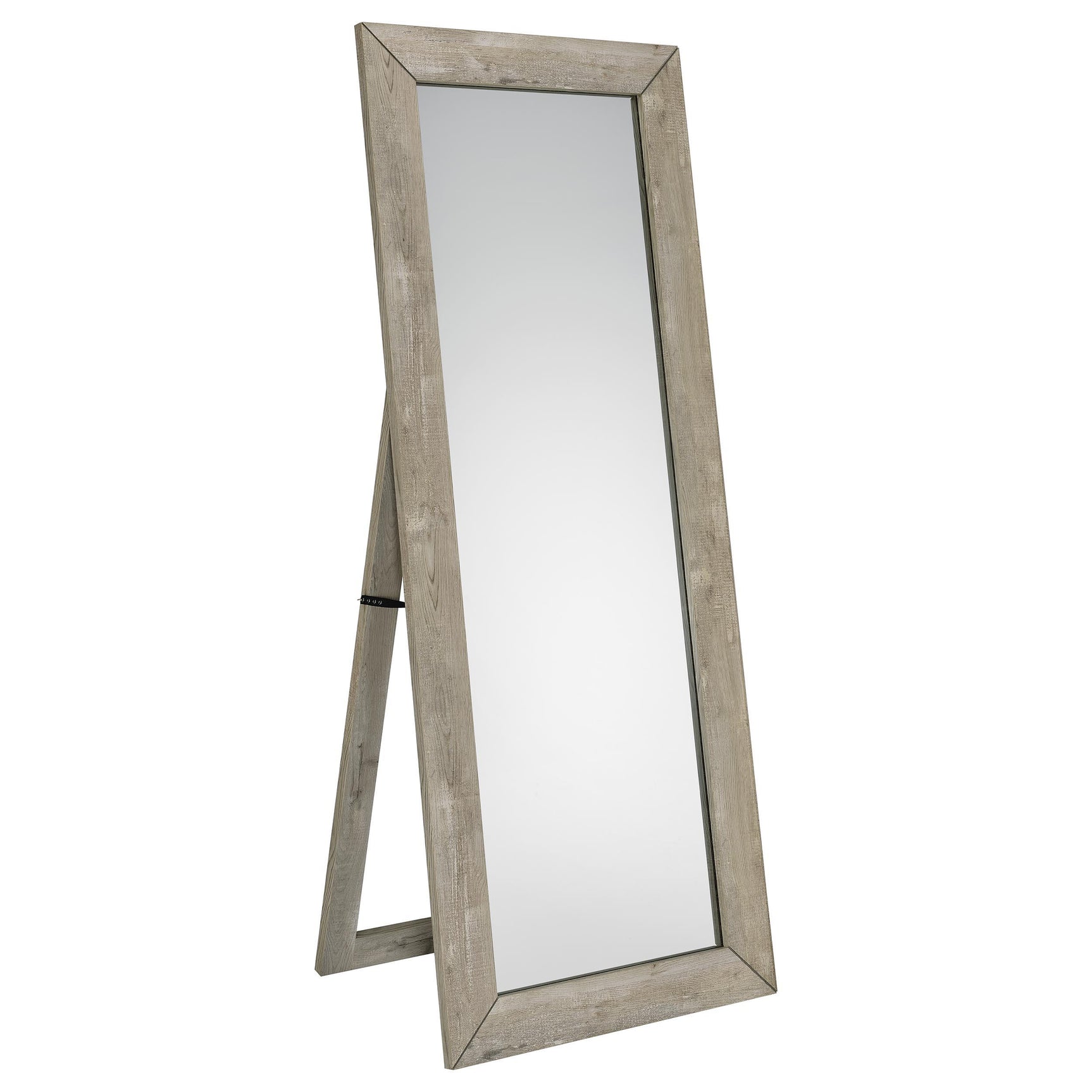 Cadence Grey Washed Oak Tempered Glass Full Length Mirror - Ornate Home