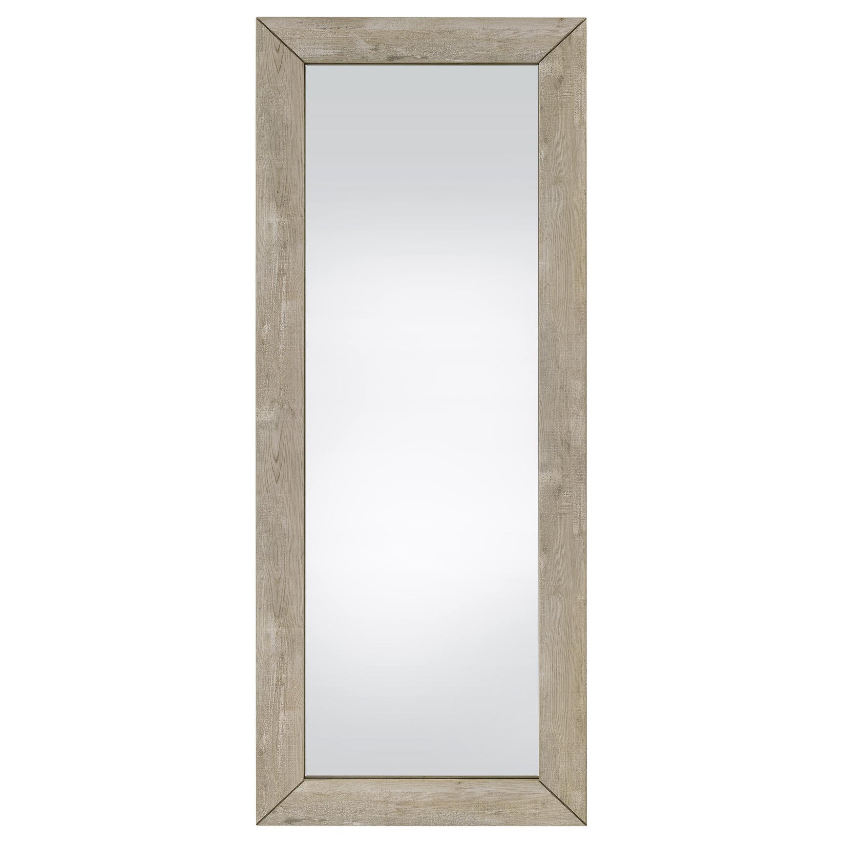 Cadence Grey Washed Oak Tempered Glass Full Length Mirror - Ornate Home