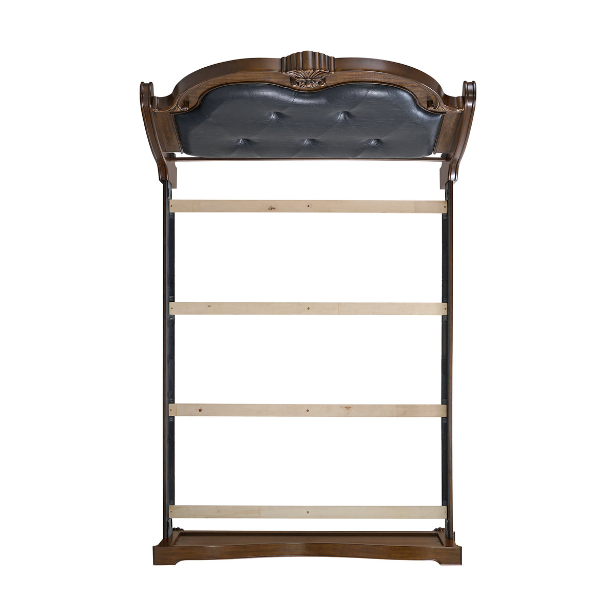 Cadenza Brown/Black 5-Piece Queen UPH Bedroom Set - Ornate Home