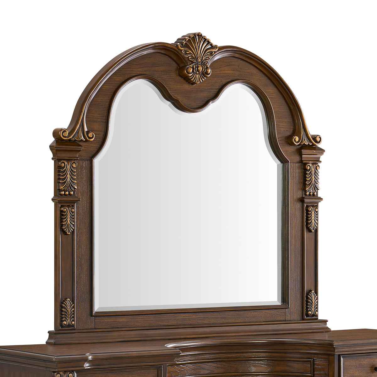 Cadenza Brown/Black 5-Piece Queen UPH Bedroom Set - Ornate Home