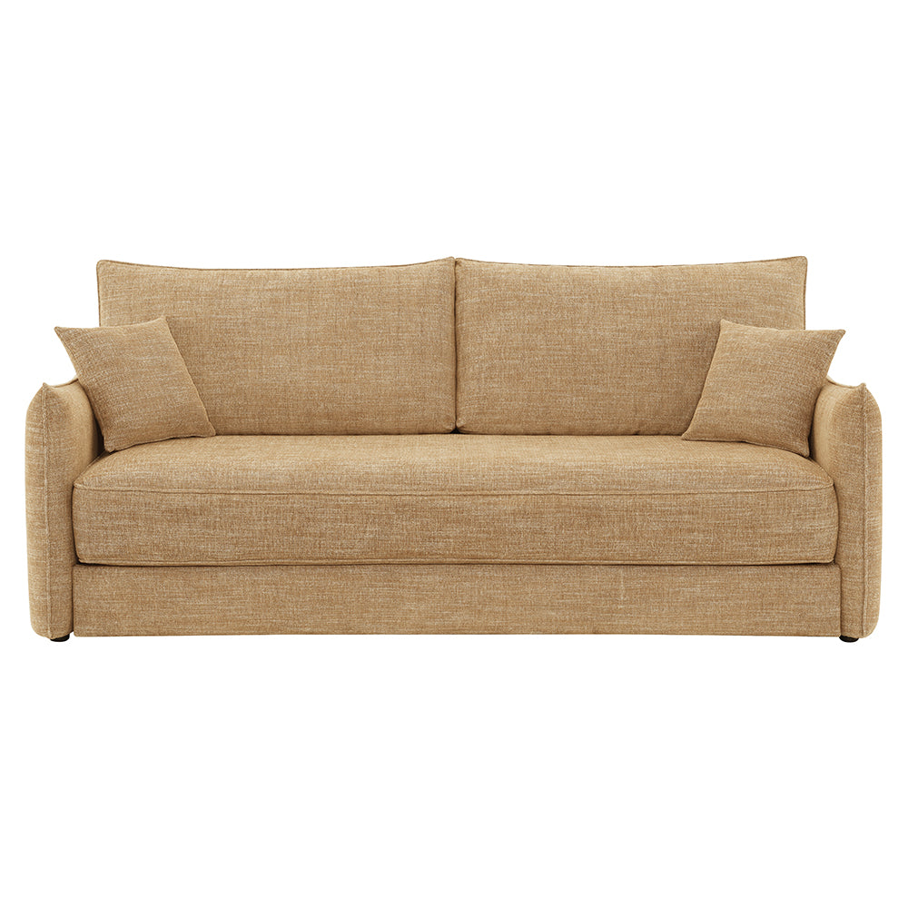 Cadie Mocha Sofa w/ Full-Size Sleeper & 2 Pillows - Ornate Home