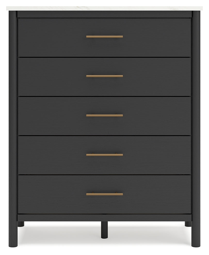 Cadmori Black/White Chest of Drawers - Ornate Home