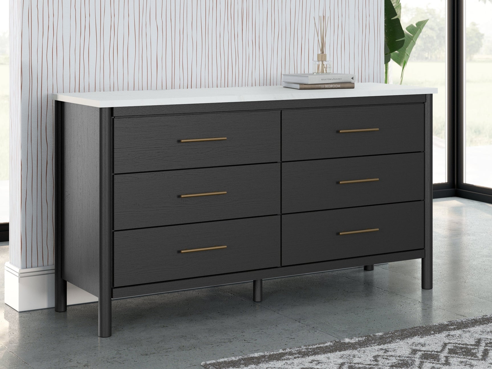 Cadmori Black/White Dresser - Ornate Home
