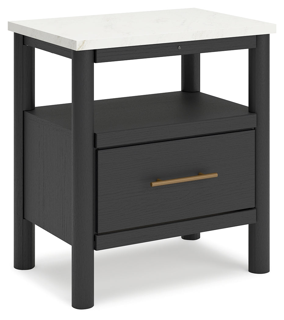 Cadmori Black/White Nightstand - Ornate Home