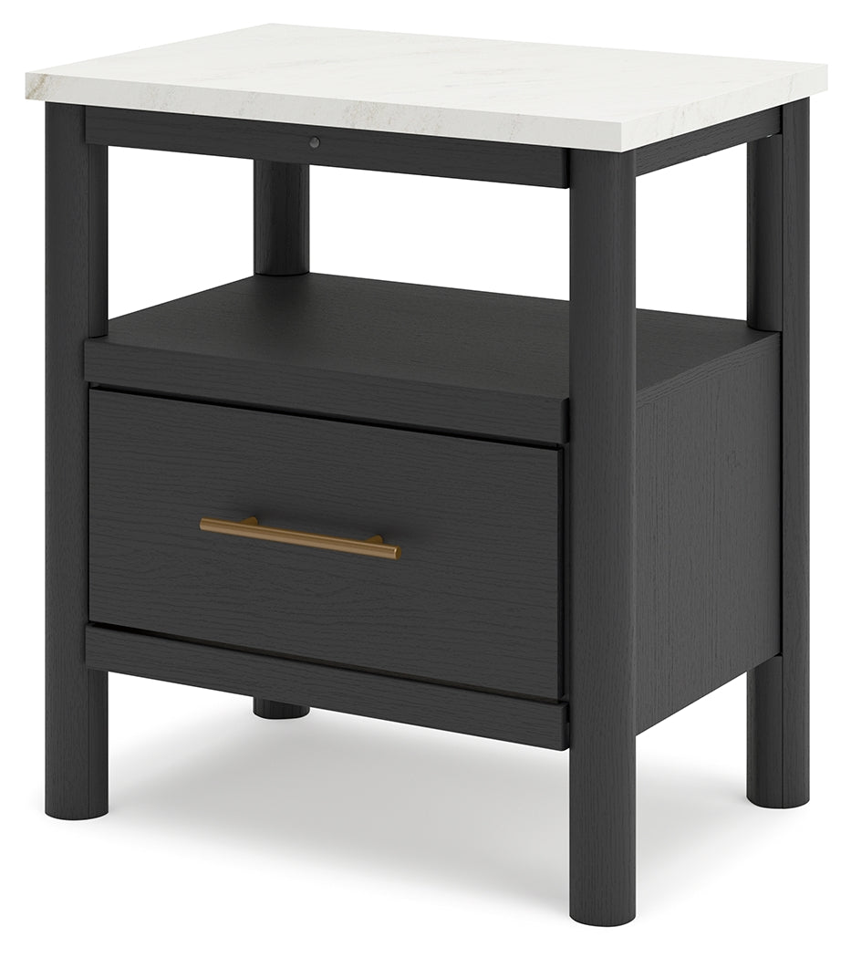 Cadmori Black/White Nightstand - Ornate Home