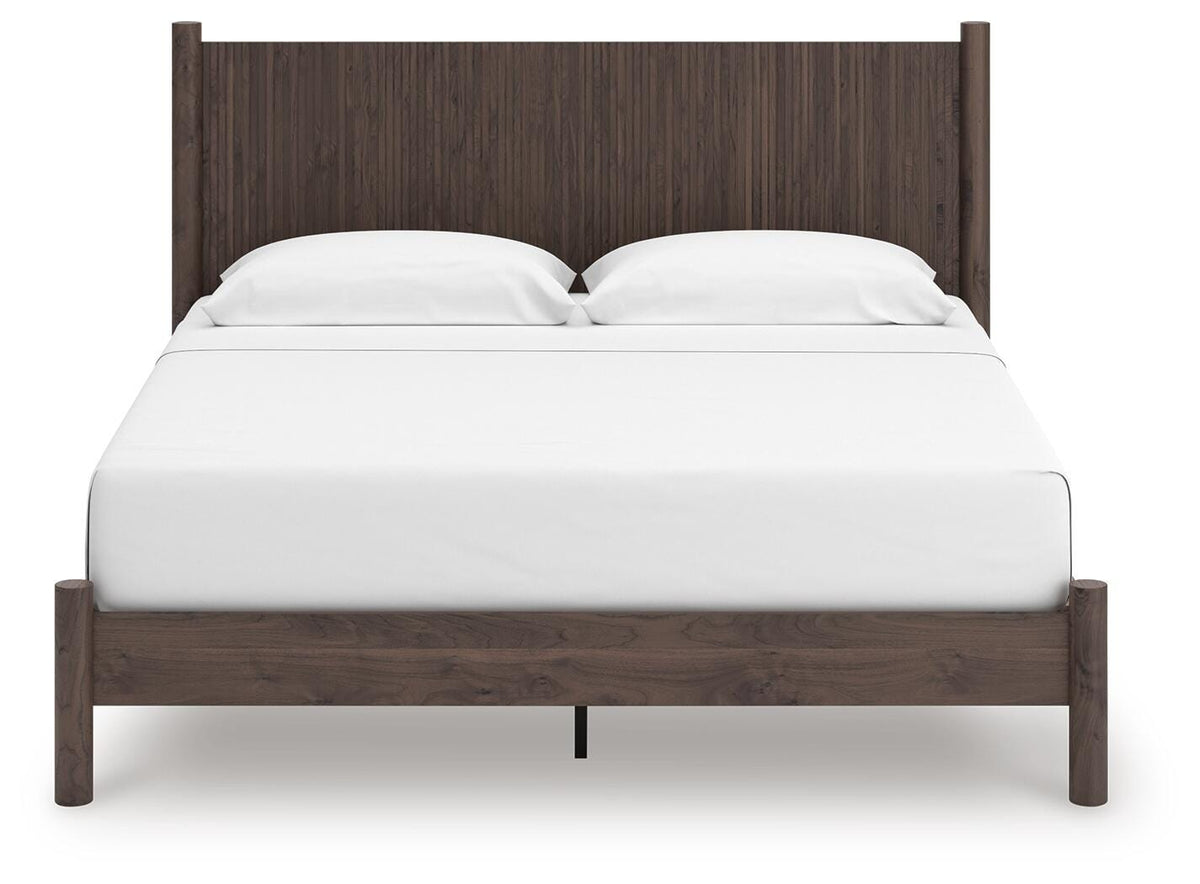 Cadmori Brown King Panel Platform Bed - Ornate Home