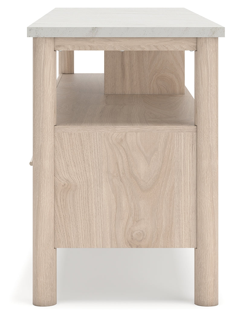 Cadmori Two-tone 72" Extra Large TV Stand - Ornate Home