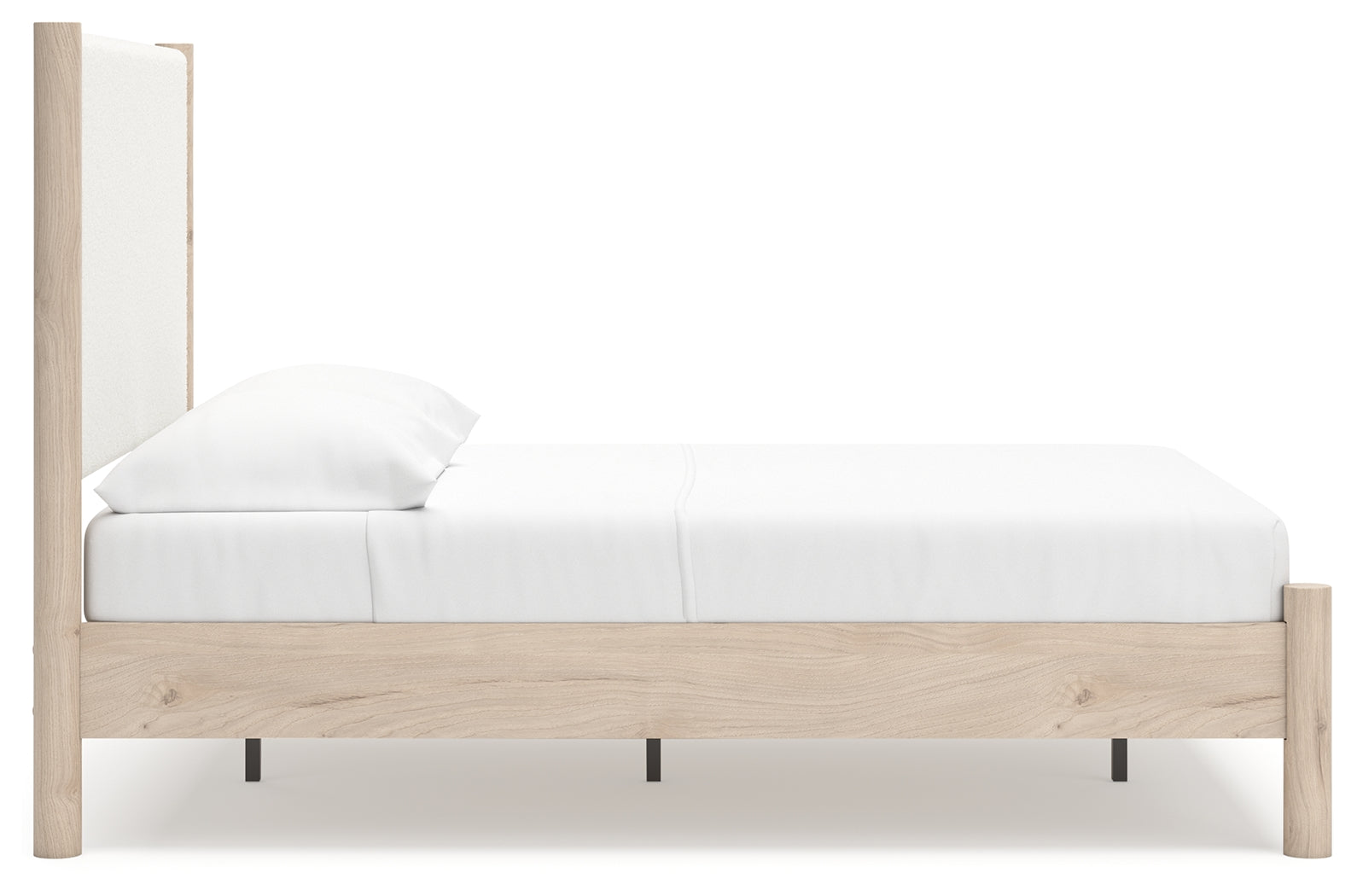 Cadmori Two-tone Full Upholstered Panel Bed, Dresser and Mirror (Online Special Price) - Ornate Home