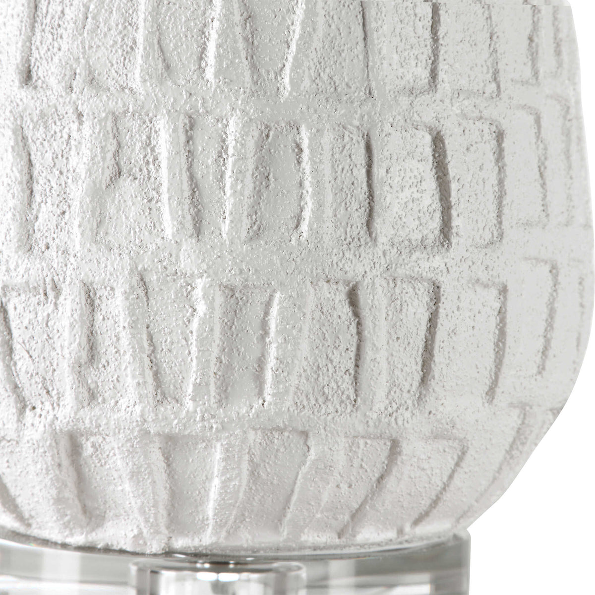Caelina Textured White Table Lamp - Ornate Home
