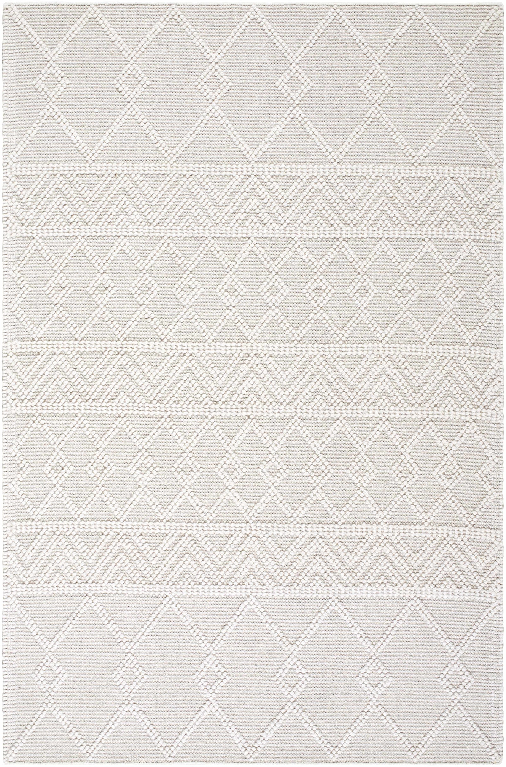 Caelum White Wool-Blend Rug - Ornate Home