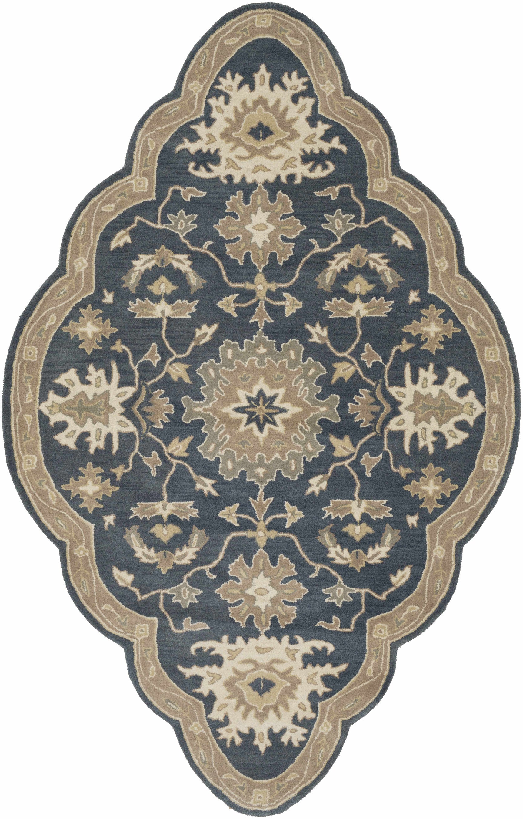 Caesar 1154 Navy Wool Rug - Ornate Home