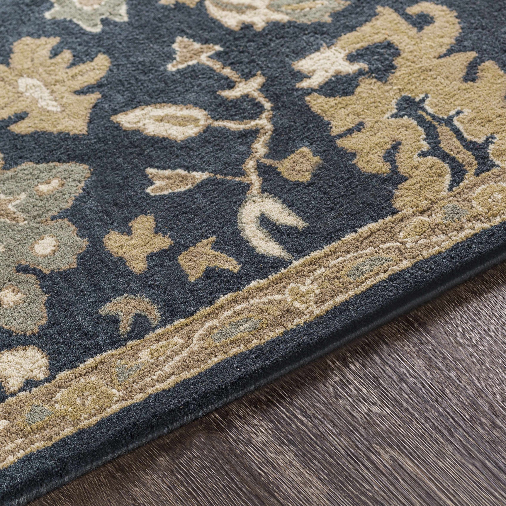 Caesar 1154 Navy Wool Rug - Ornate Home