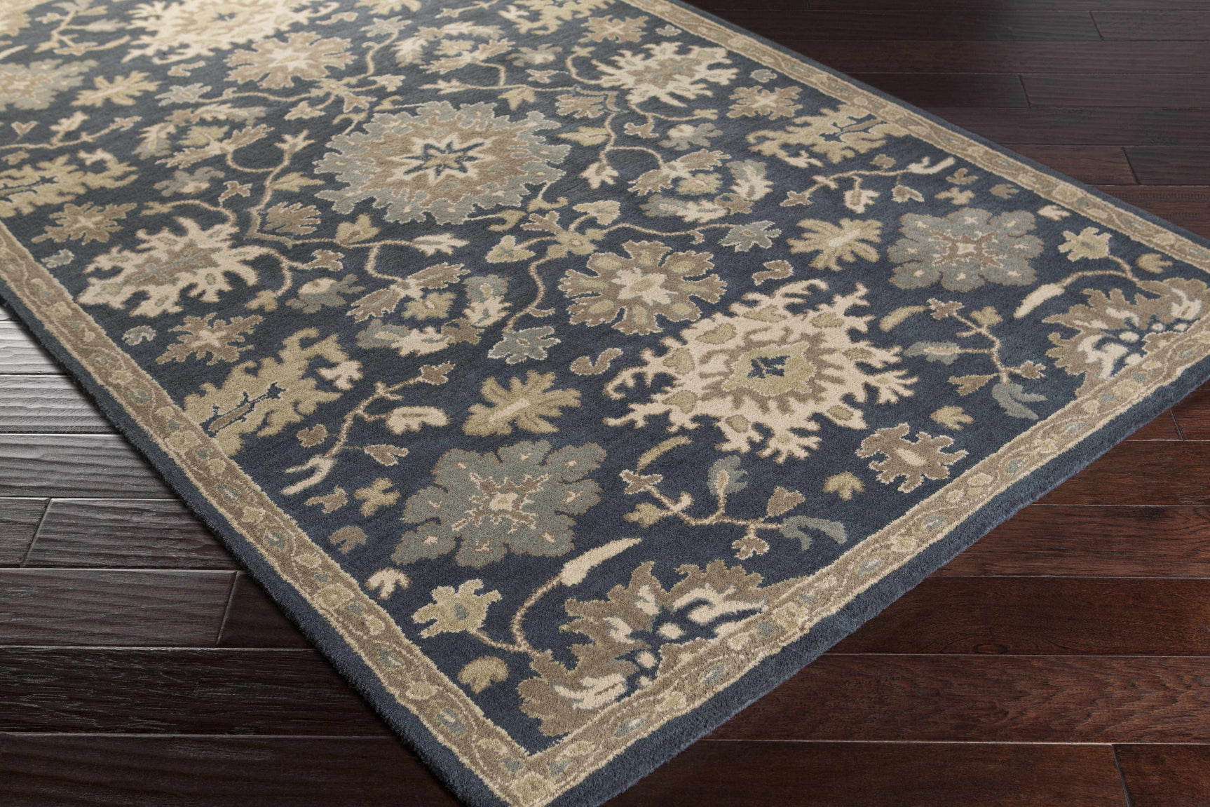 Caesar 1154 Navy Wool Rug - Ornate Home