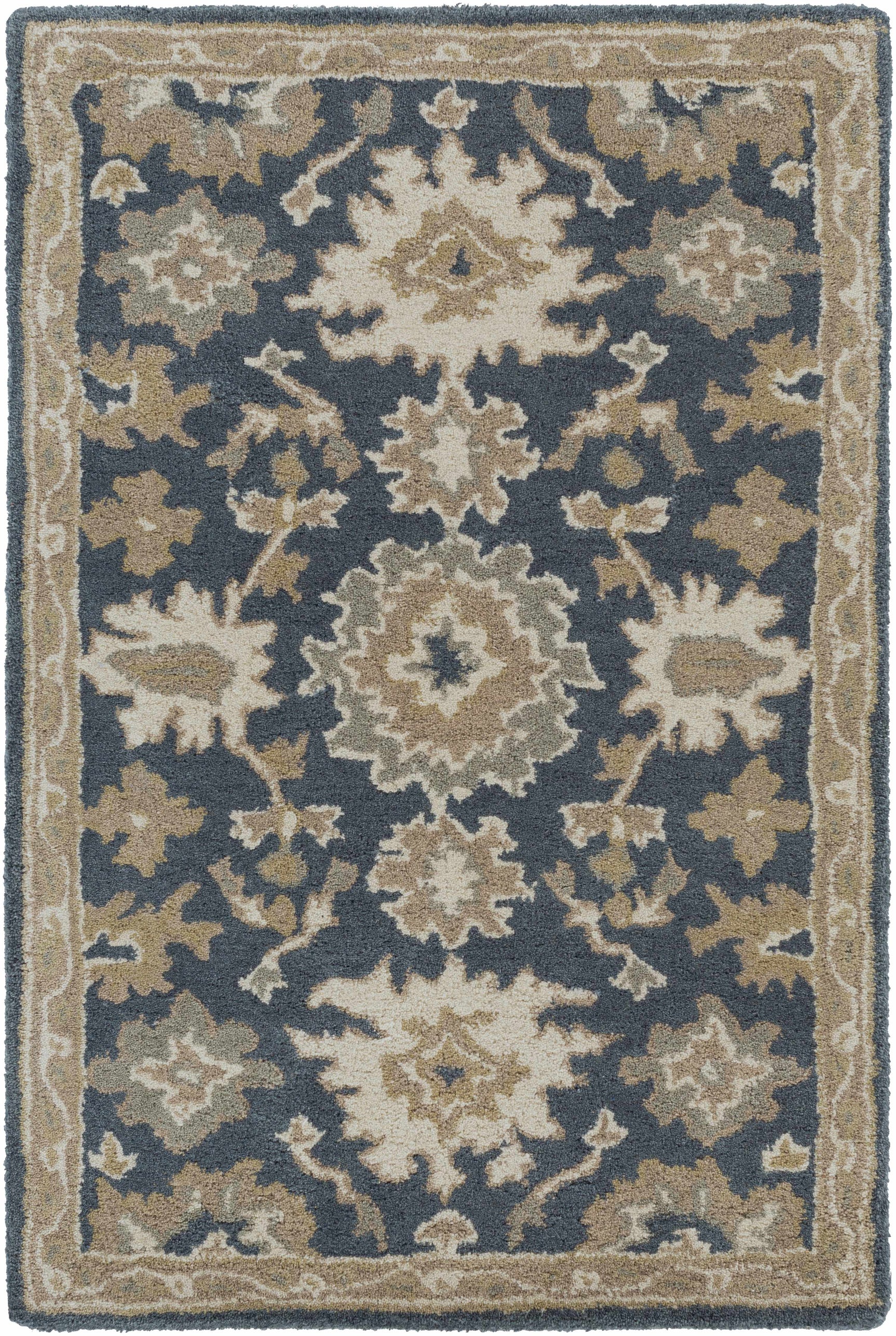 Caesar 1154 Navy Wool Rug - Ornate Home