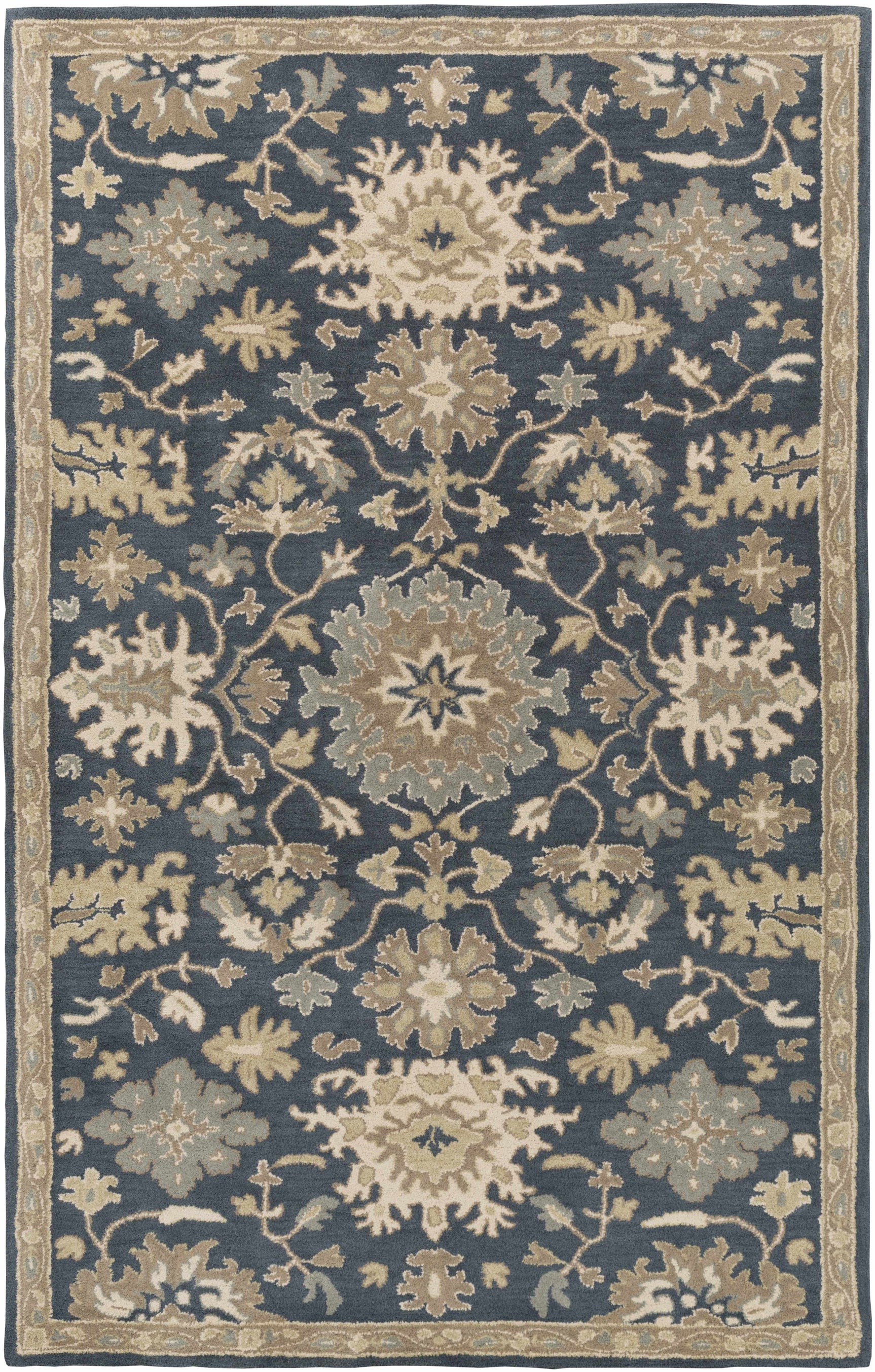 Caesar 1154 Navy Wool Rug - Ornate Home