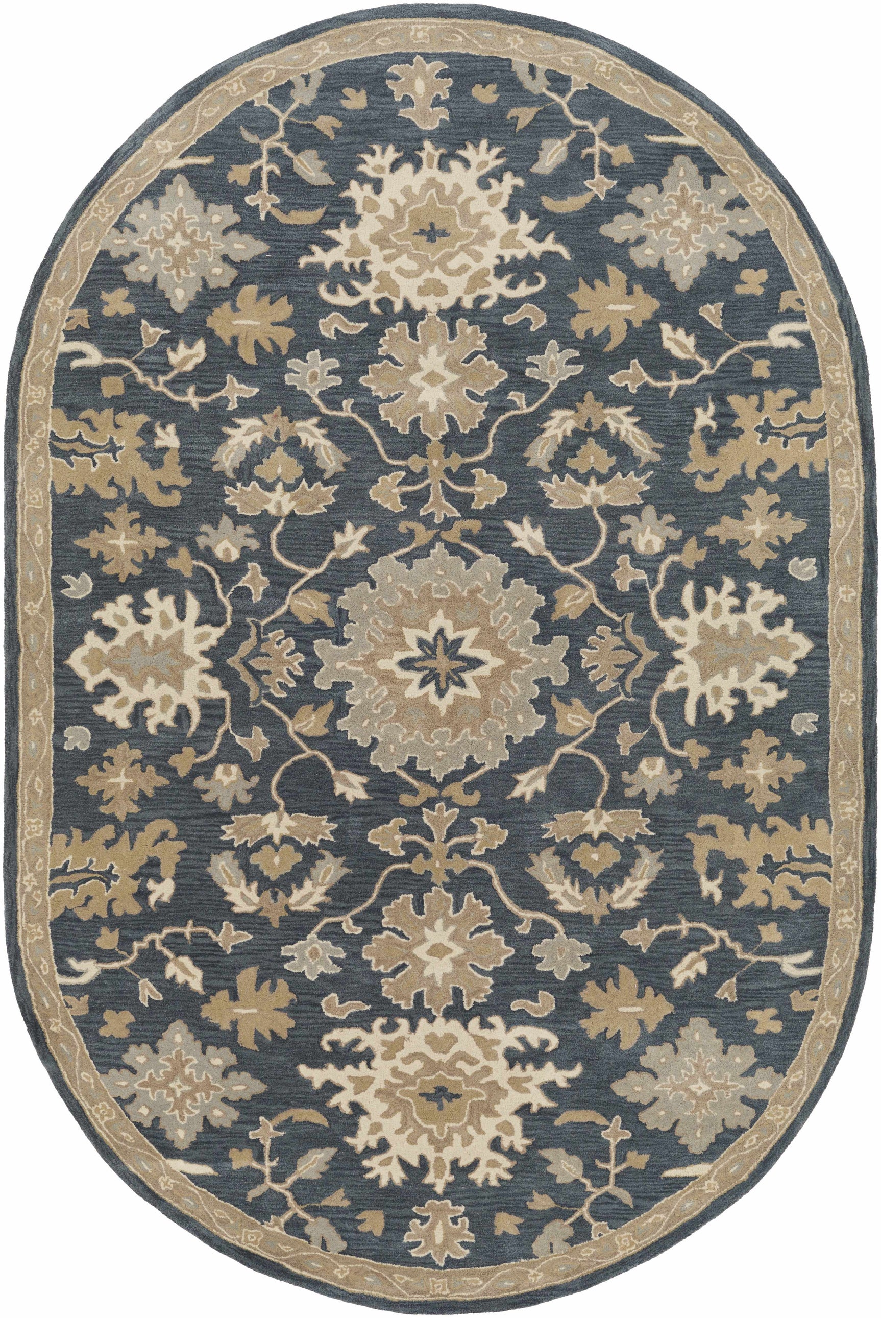 Caesar 1154 Navy Wool Rug - Ornate Home