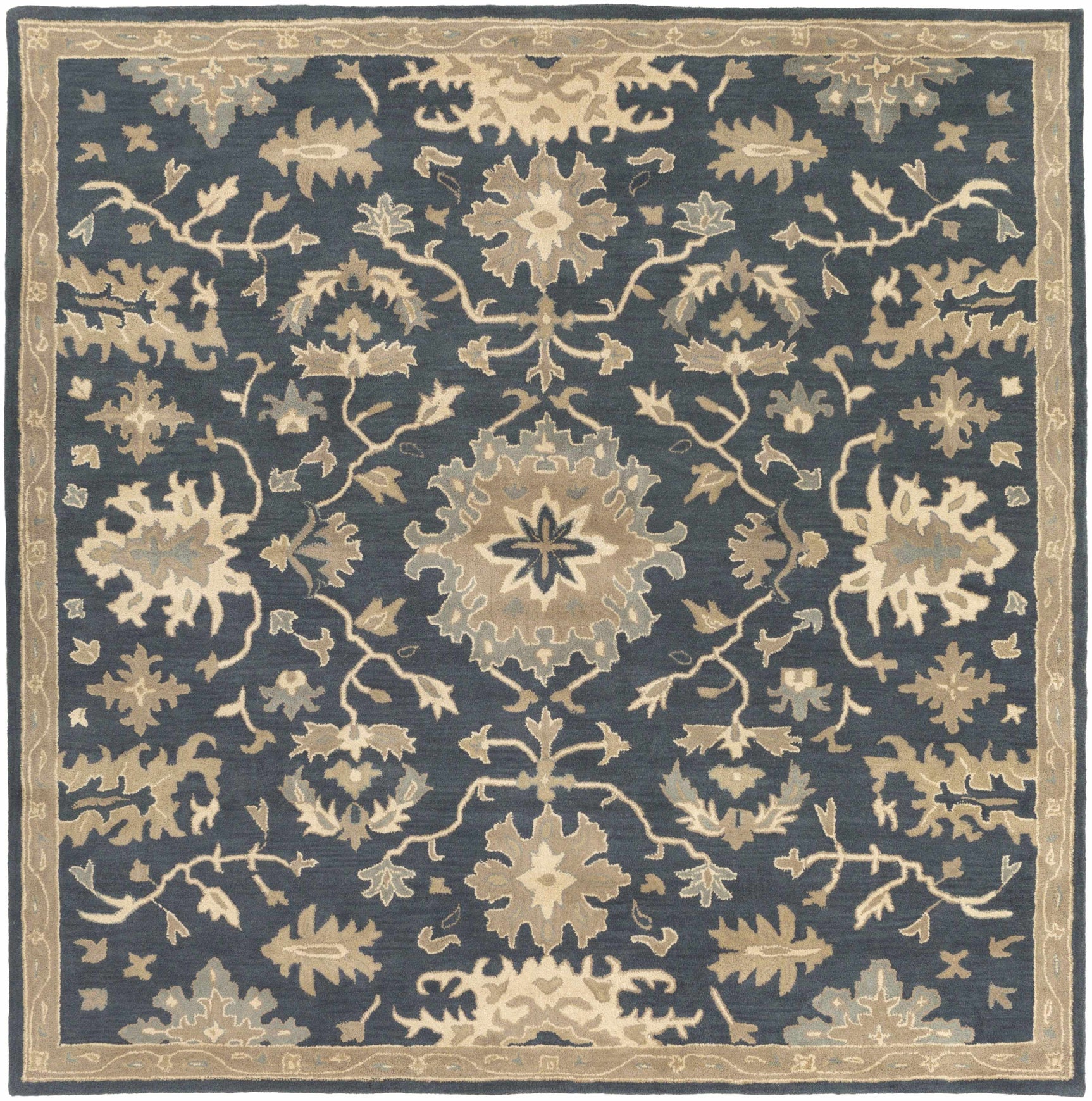 Caesar 1154 Navy Wool Rug - Ornate Home