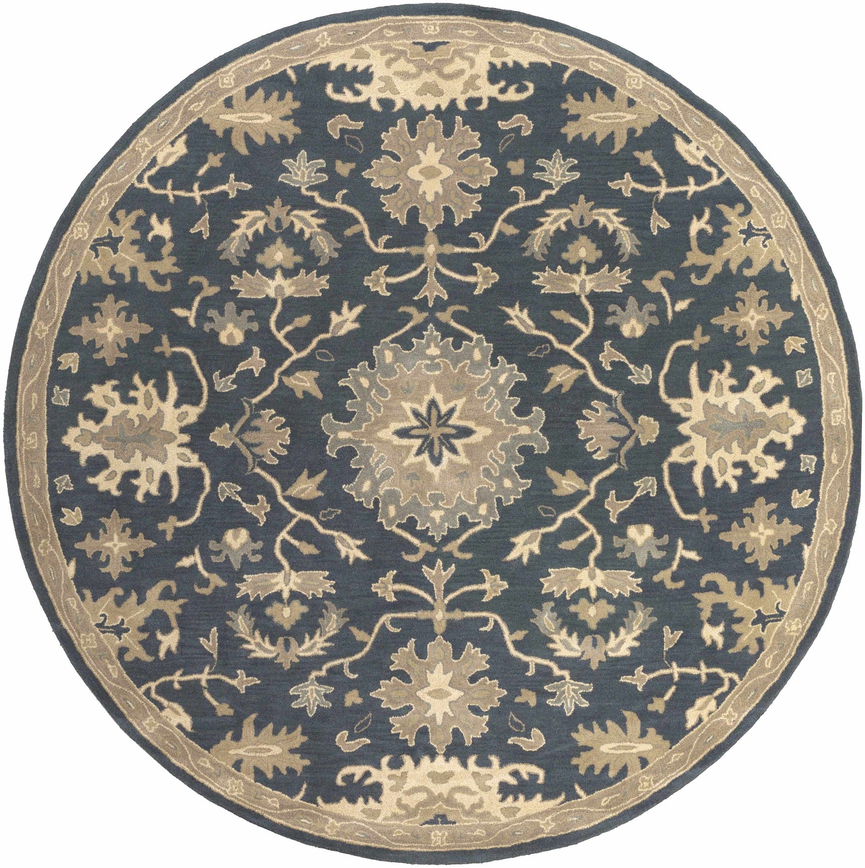 Caesar 1154 Navy Wool Rug - Ornate Home