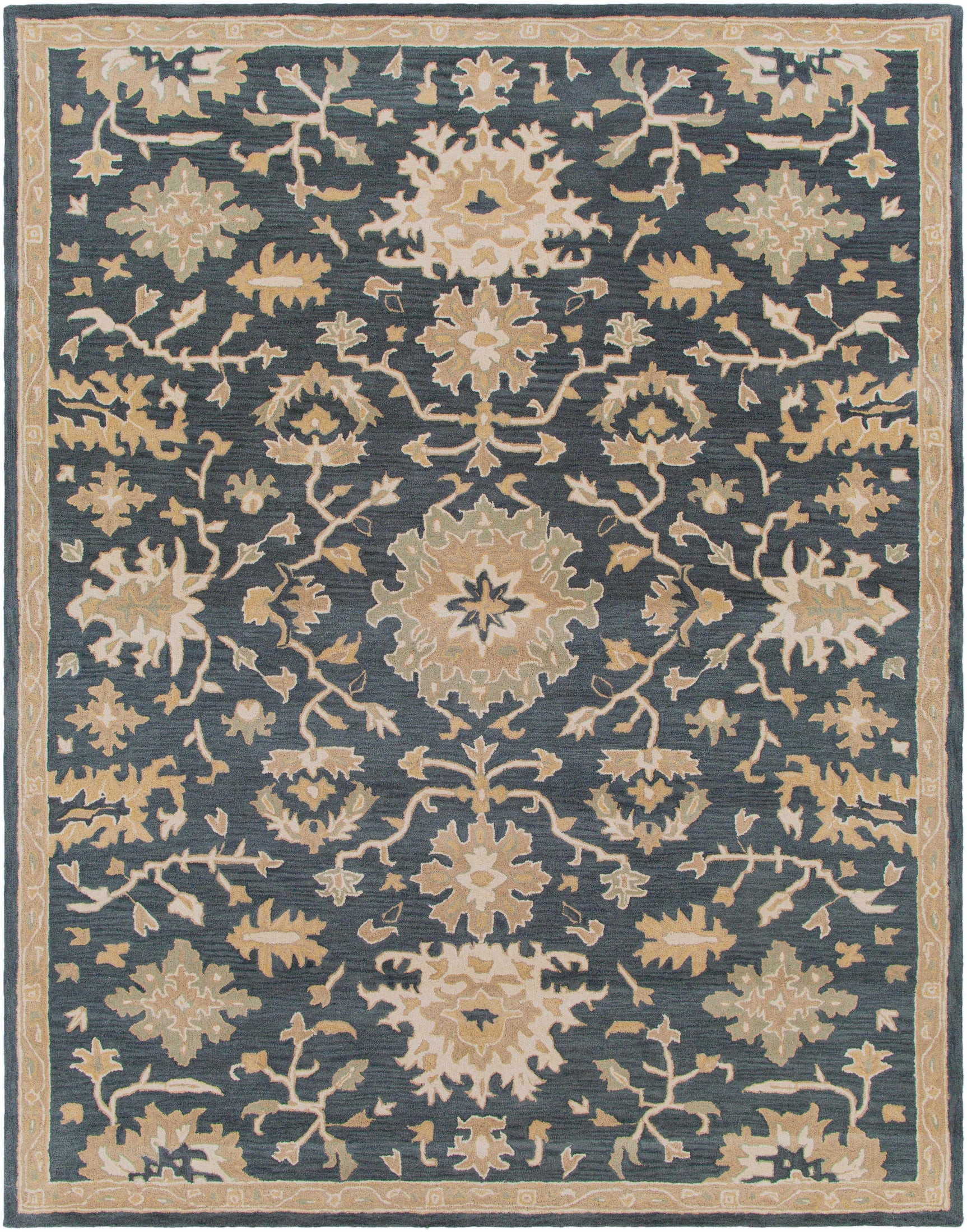 Caesar 1154 Navy Wool Rug - Ornate Home