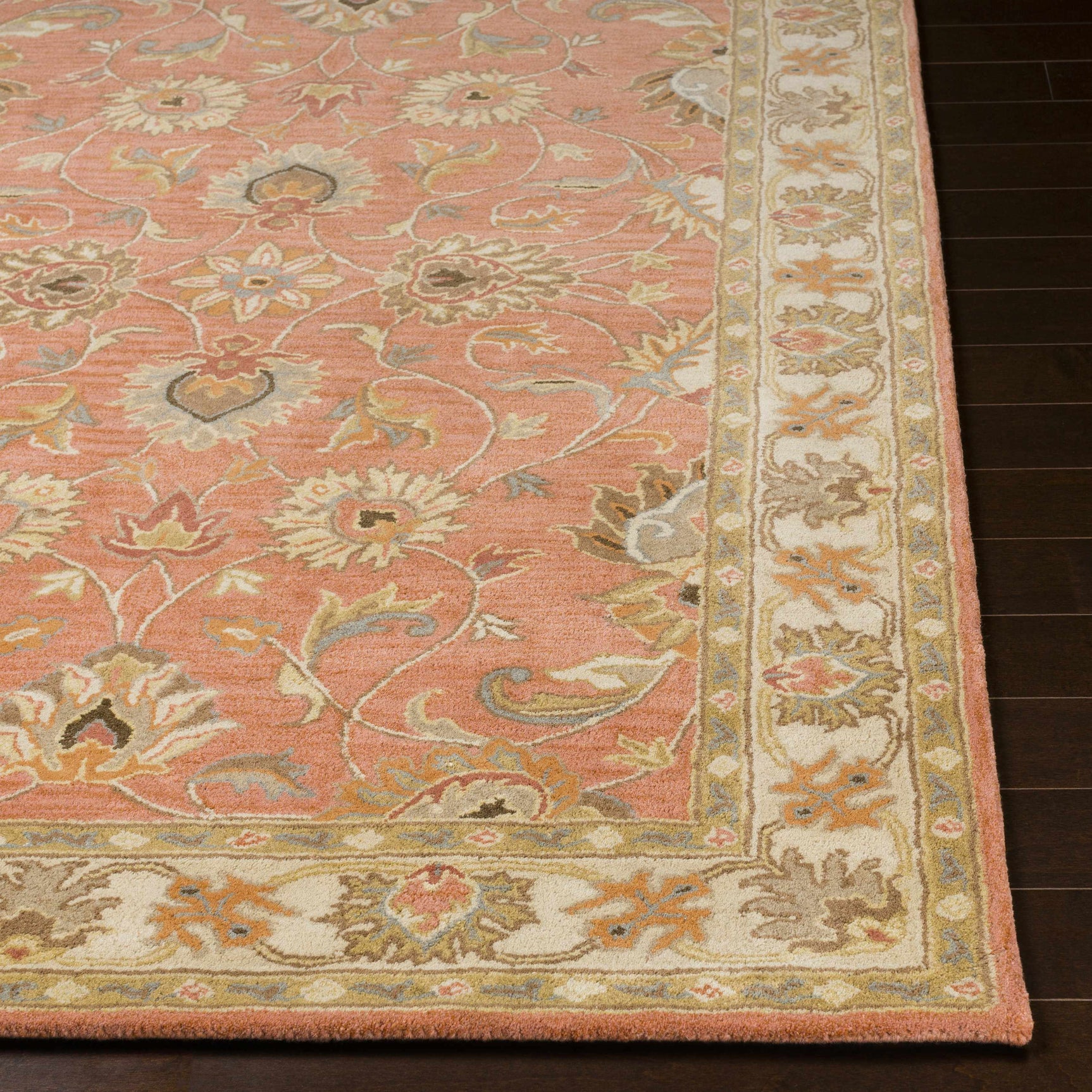 Caesar Hand Tufted Burnt Orange 1124 Wool Carpet - Ornate Home