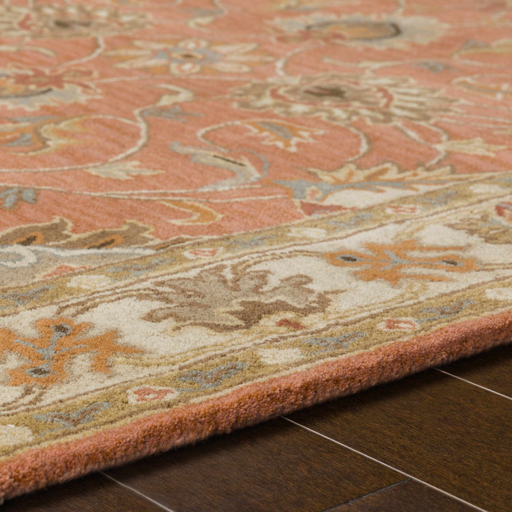 Caesar Hand Tufted Burnt Orange 1124 Wool Carpet - Ornate Home