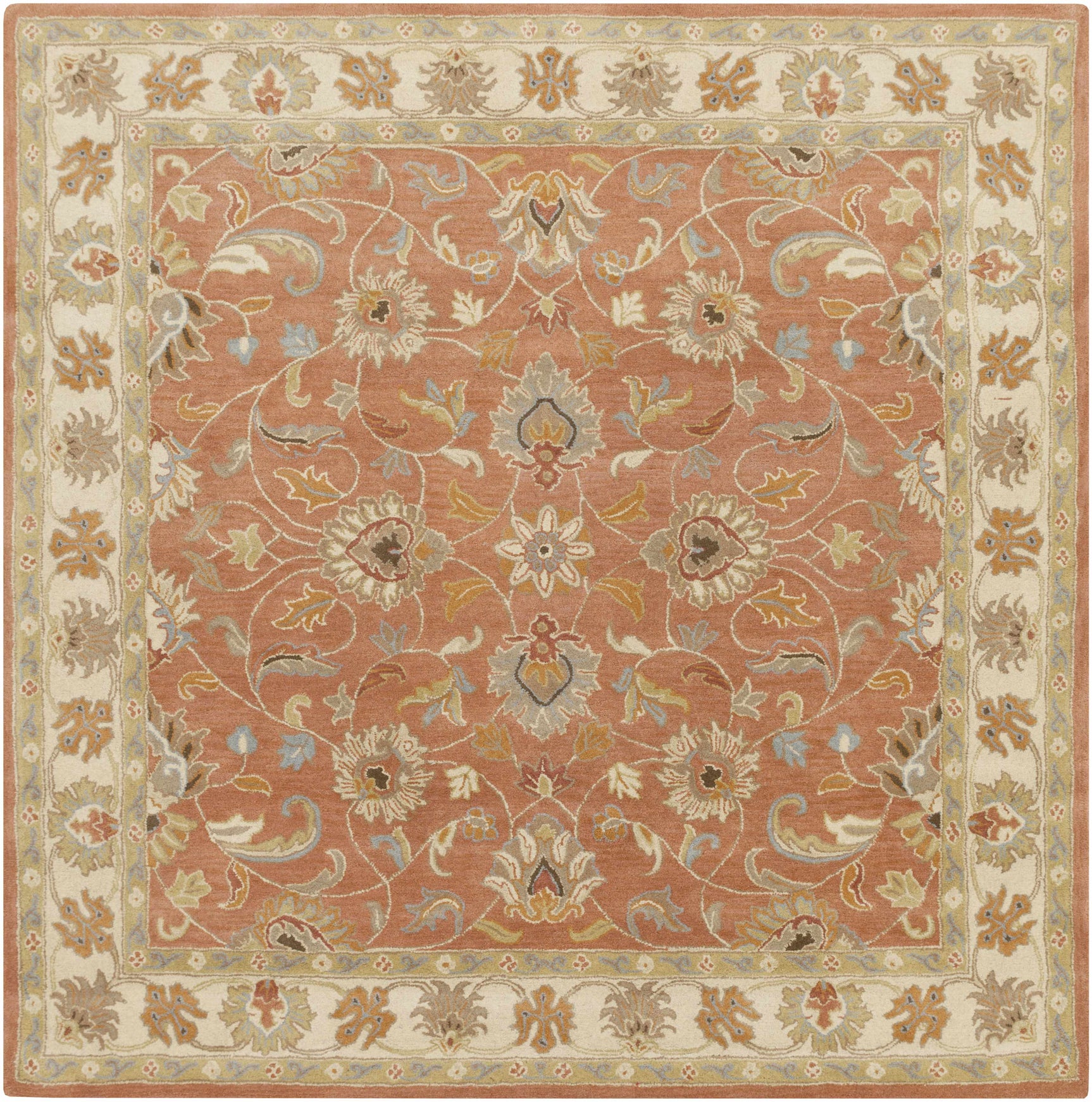 Caesar Hand Tufted Burnt Orange 1124 Wool Carpet - Ornate Home
