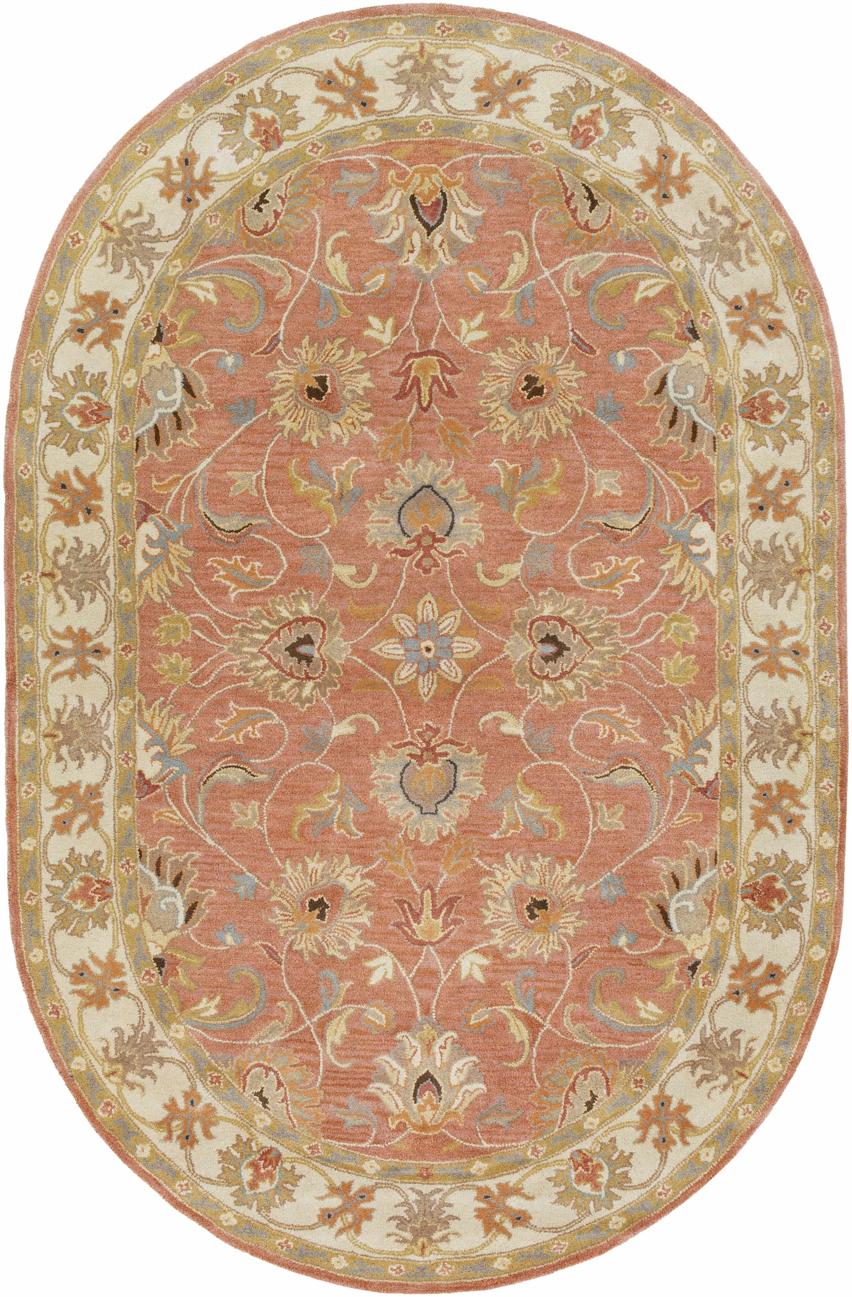 Caesar Hand Tufted Burnt Orange 1124 Wool Carpet - Ornate Home