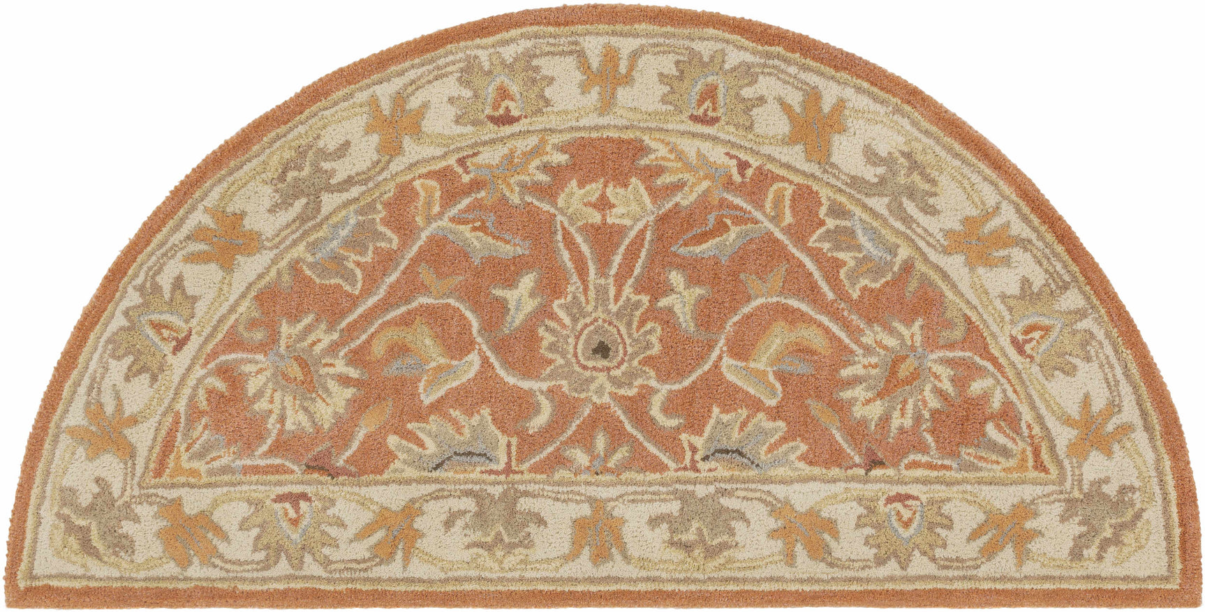 Caesar Hand Tufted Burnt Orange 1124 Wool Carpet - Ornate Home