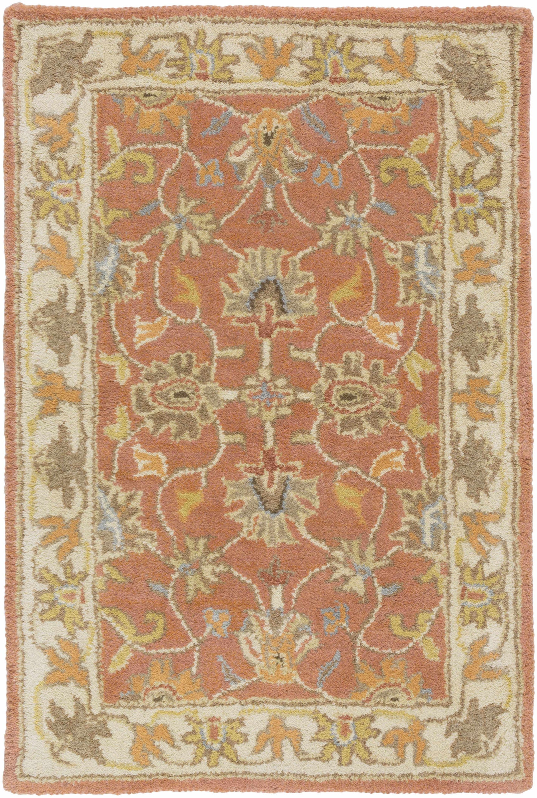 Caesar Hand Tufted Burnt Orange 1124 Wool Carpet - Ornate Home