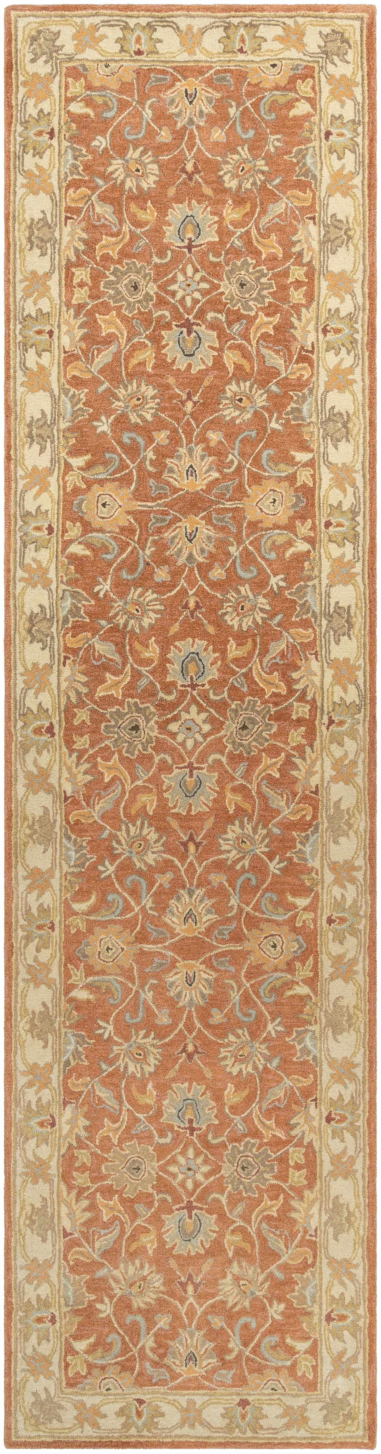 Caesar Hand Tufted Burnt Orange 1124 Wool Carpet - Ornate Home