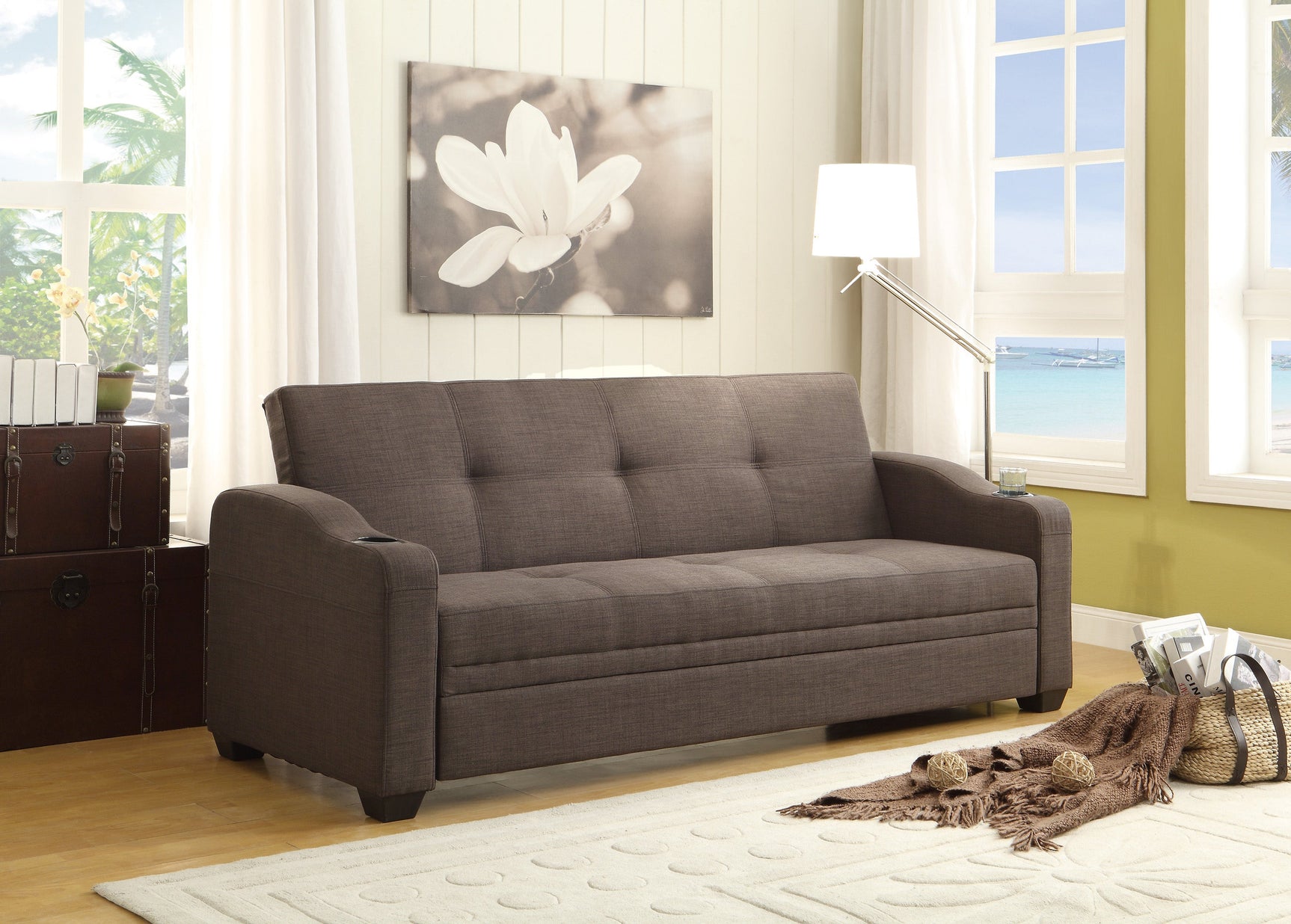 Caffery Brown Elegant Sofa - Ornate Home