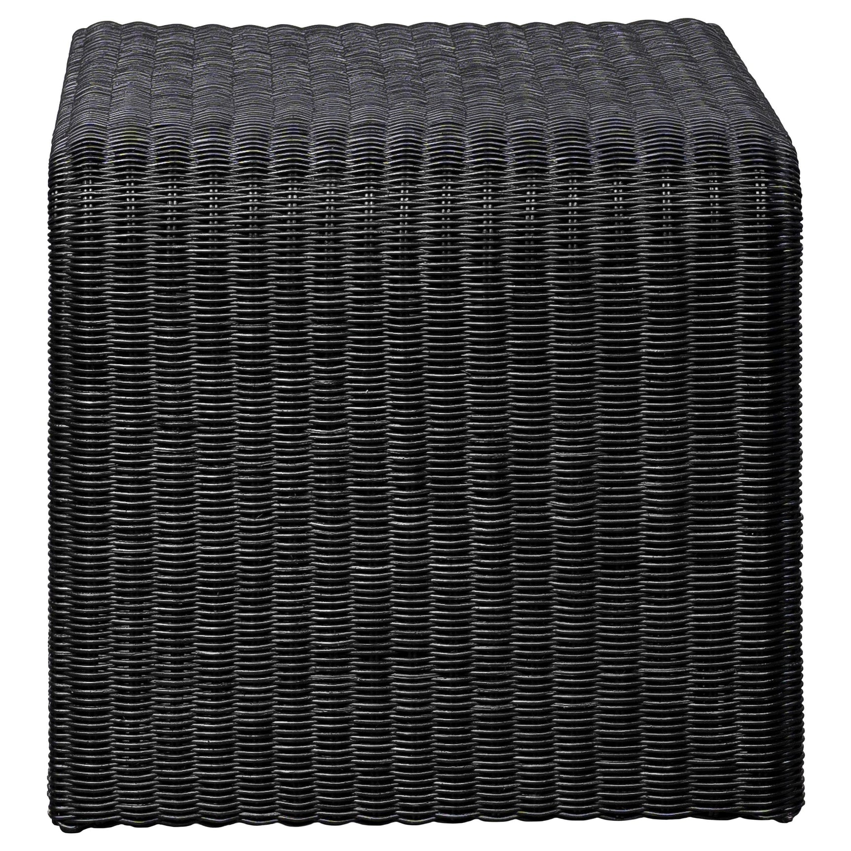 Cahya Black 3-piece Rattan Coffee and End Table Set - Ornate Home