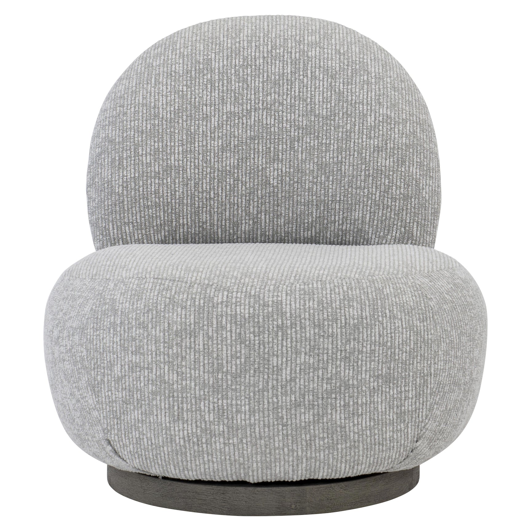 Caicos Weathered Teak/Grey Outdoor Swivel Chair - Ornate Home