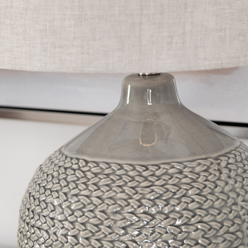 Cairo Grey Table Lamp - Ornate Home
