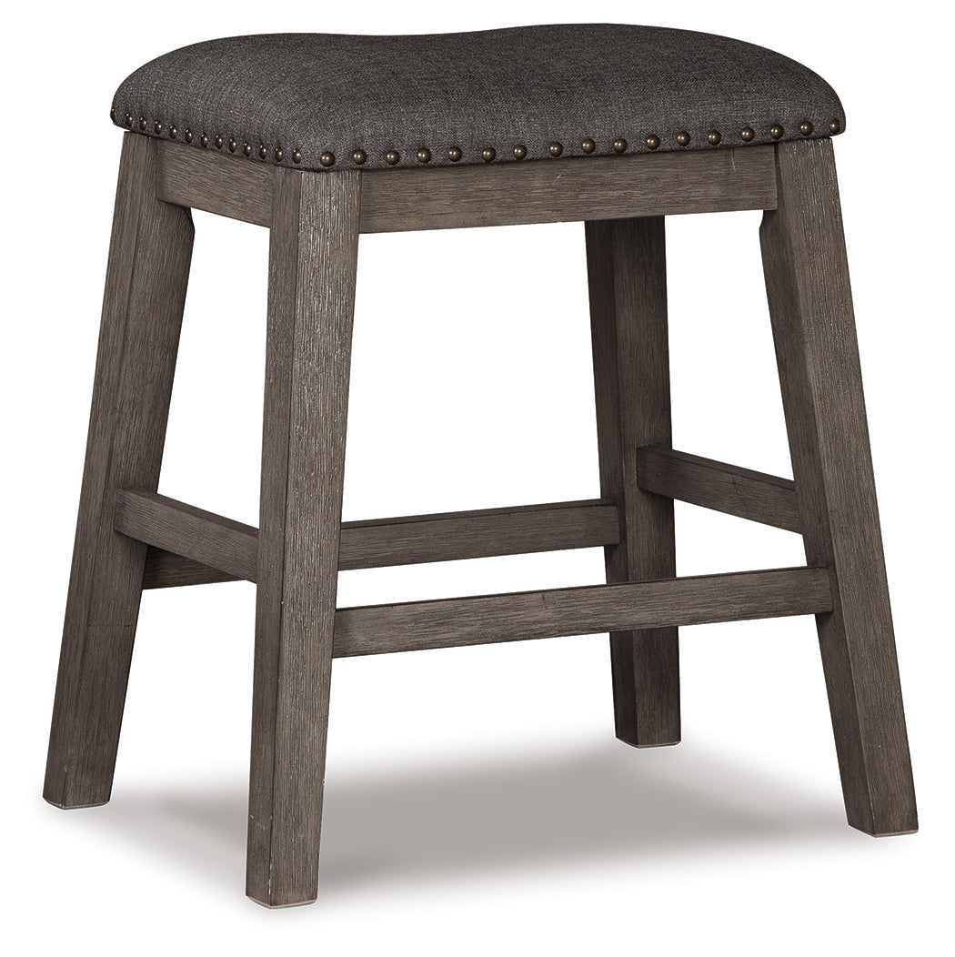 Caitbrook Gray Counter Height Dining Table and 4 Barstools (4 Stools) (Online Special Price) - Ornate Home