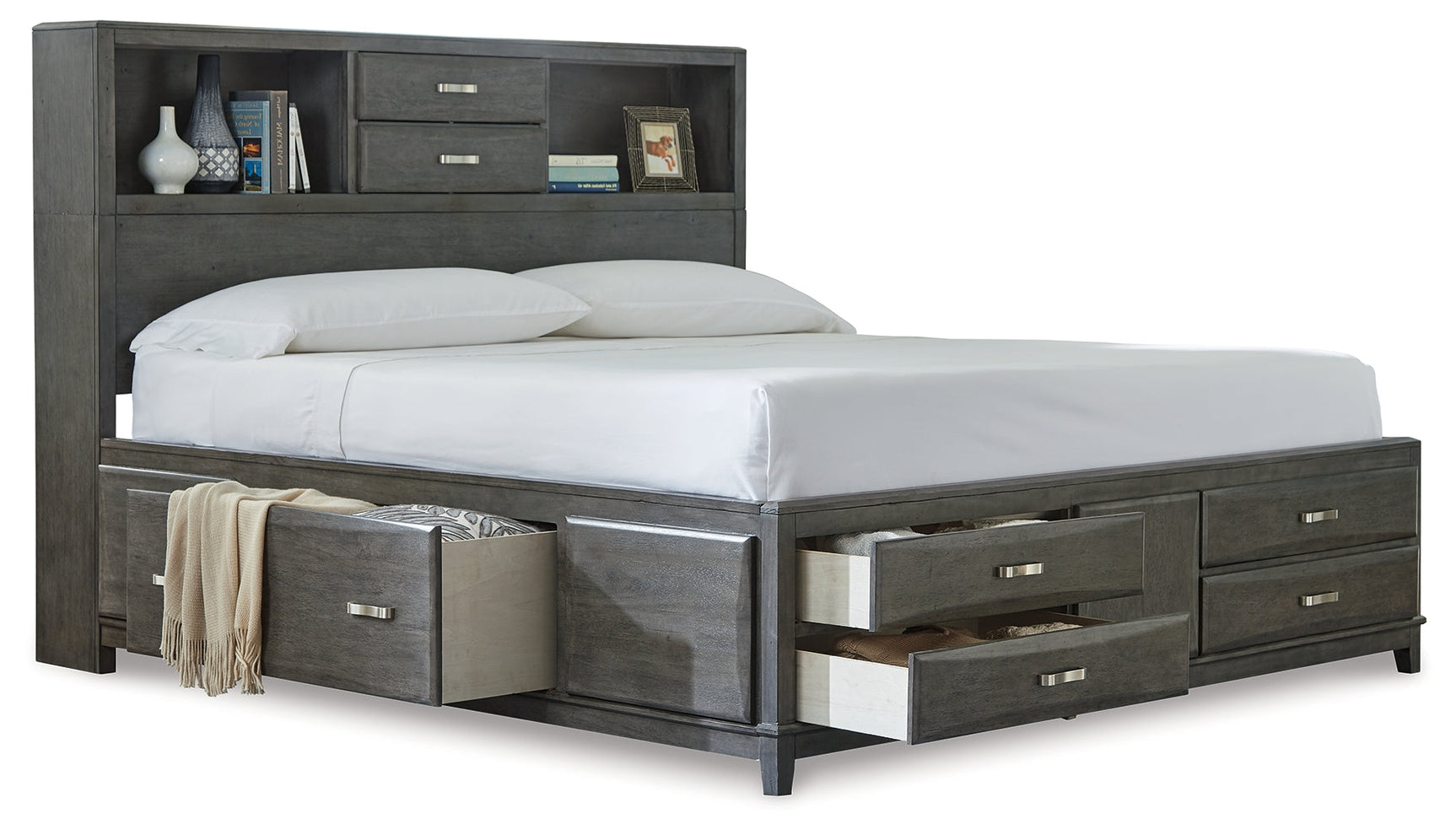 Caitbrook Gray Queen Storage Bedroom Set with Dresser (Online Special Price) - Ornate Home