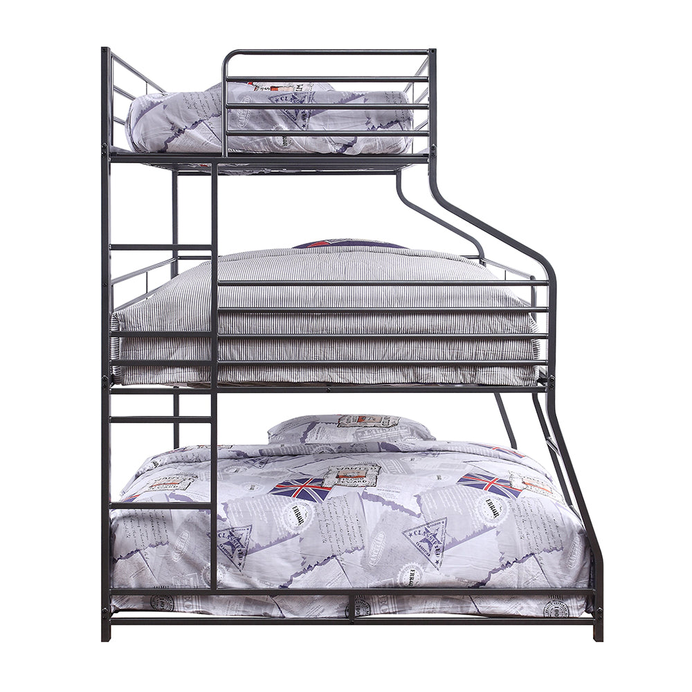 Caius II Triple Bunk Bed - Twin/Full/Queen - Ornate Home