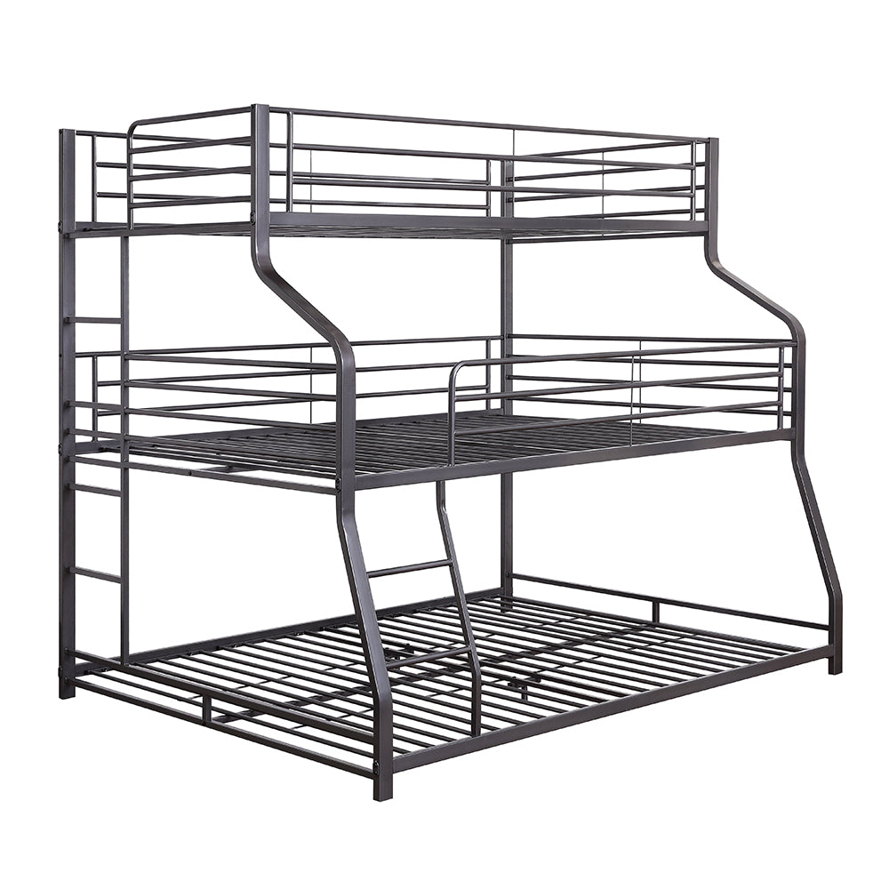 Caius II Triple Bunk Bed - Twin/Full/Queen - Ornate Home