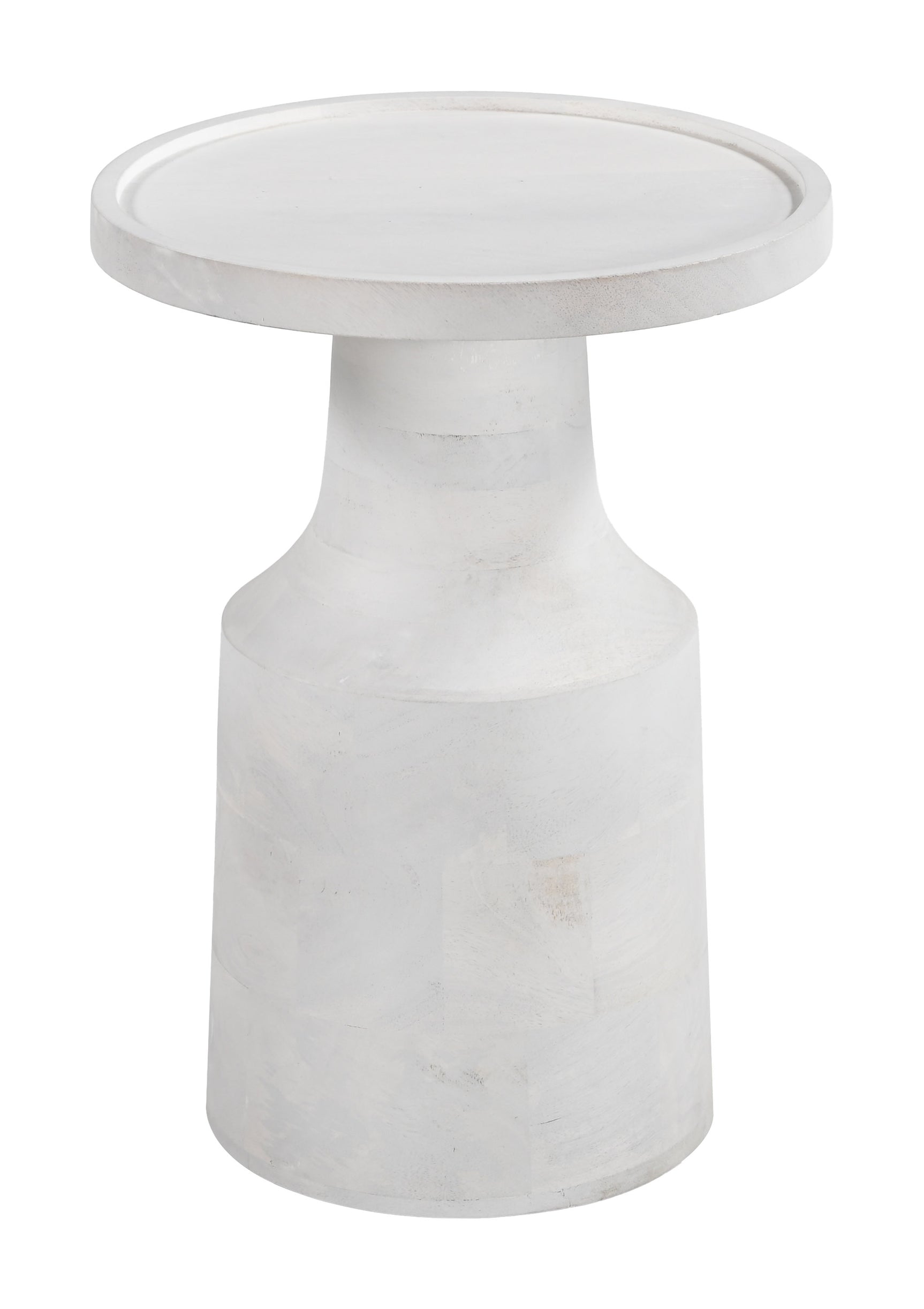 Cala White Side Table - Ornate Home