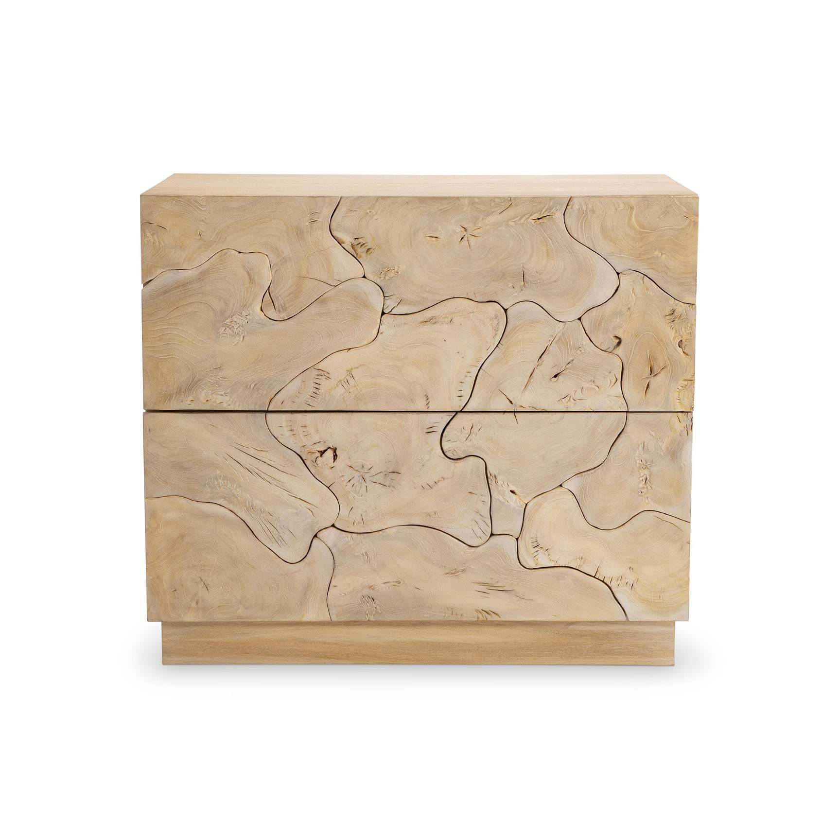 Calavaras Bleached Teak/Teak Nightstand - Ornate Home