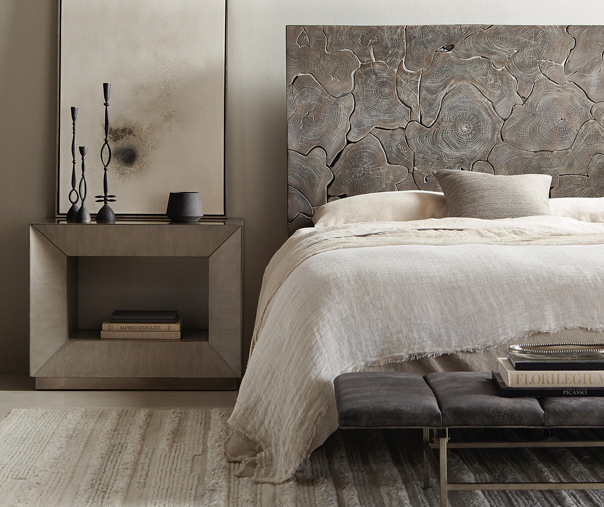 Calavaras Smoke King Panel Bed - Ornate Home