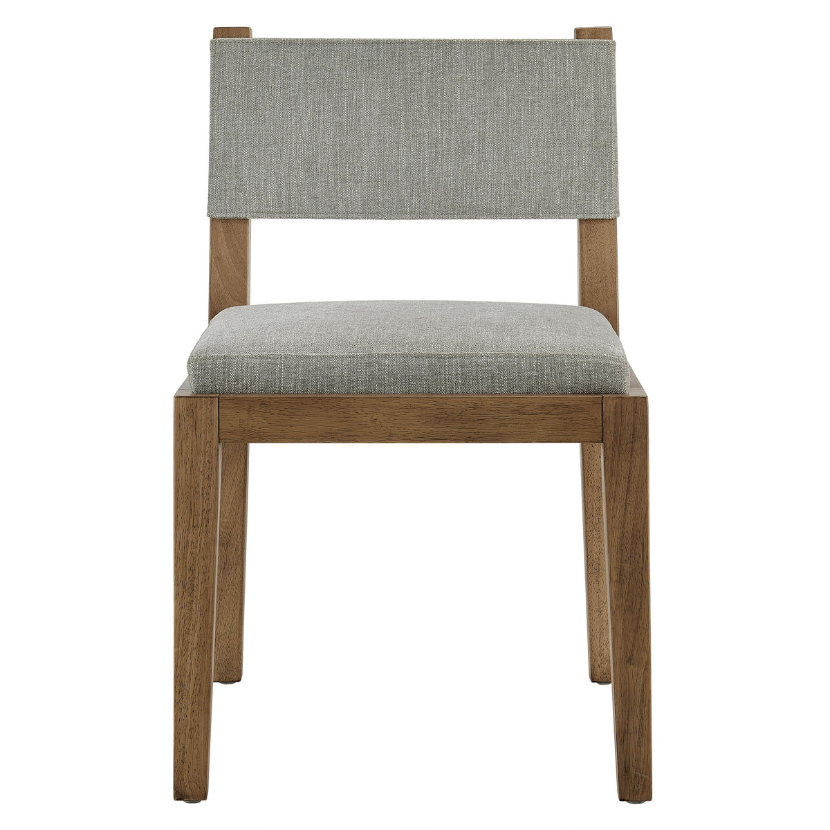 Calder Wheat Fabric Upholstered Wood Armless Dining Chair - Ornate Home