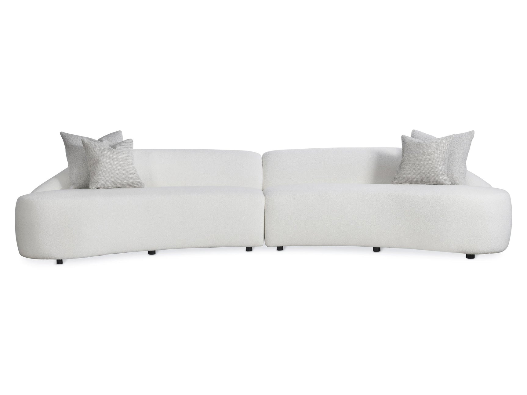 Calder White/Cream Fabric Sectional - Ornate Home