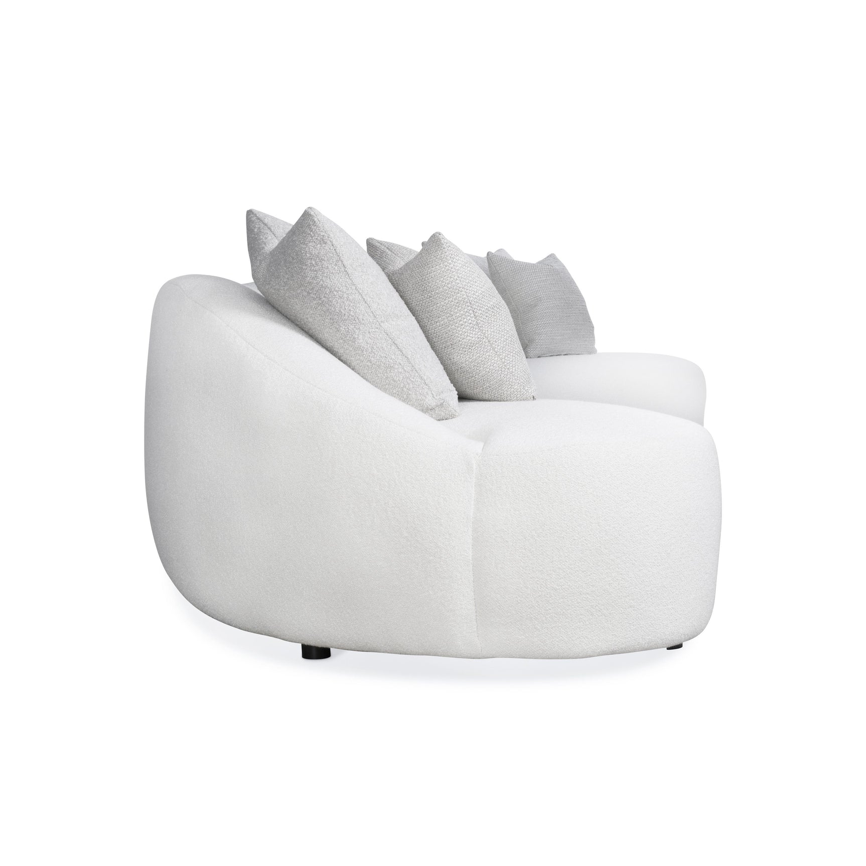 Calder White/Cream Fabric Sectional - Ornate Home