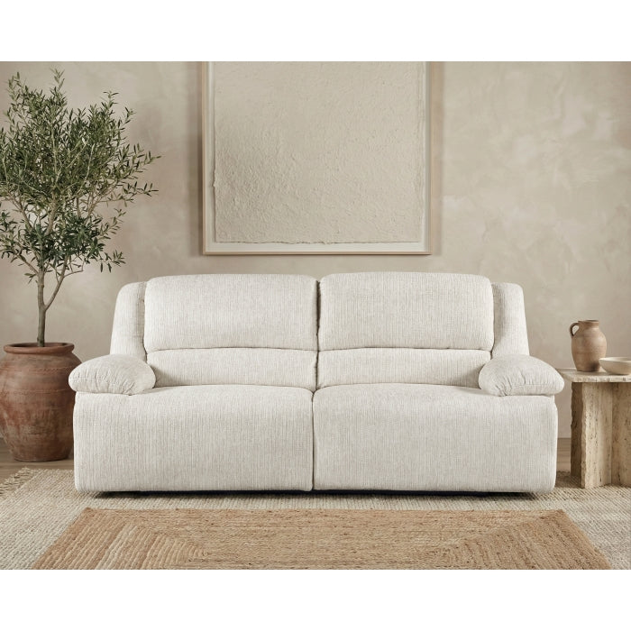 Caliber Beige Double Reclining Sofa - Ornate Home