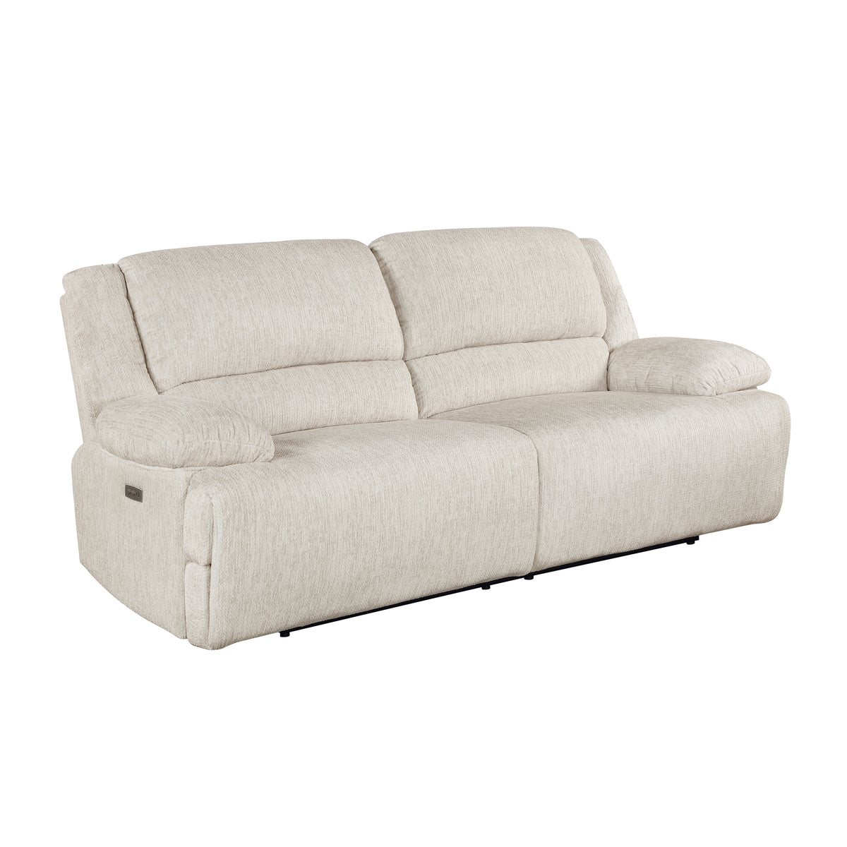 Caliber Beige Power Double Reclining Sofa - Ornate Home