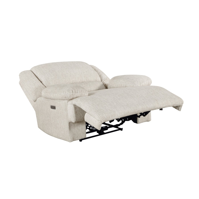 Caliber Beige Power Reclining Chair - Ornate Home